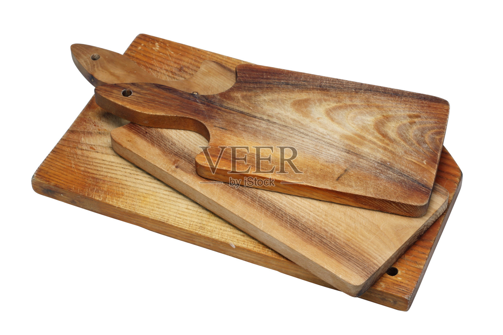 木制的是手工制作的厨房板。Idolated照片摄影图片