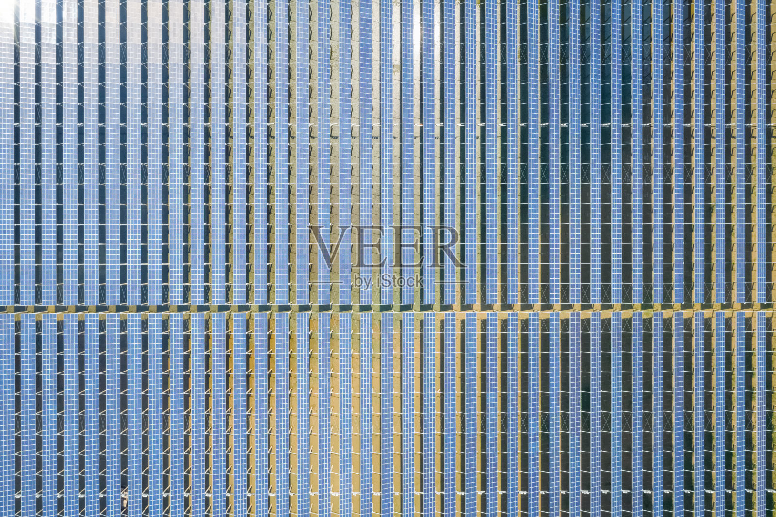 太阳能发电站可再生能源鸟瞰图照片摄影图片