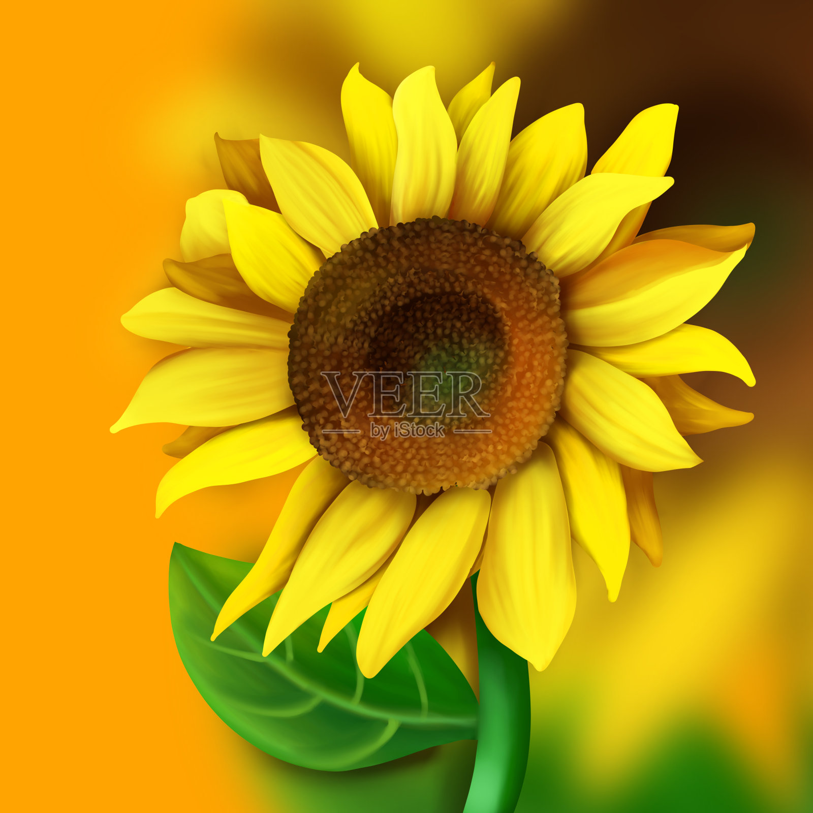 原创向日葵花朵设计元素图片
