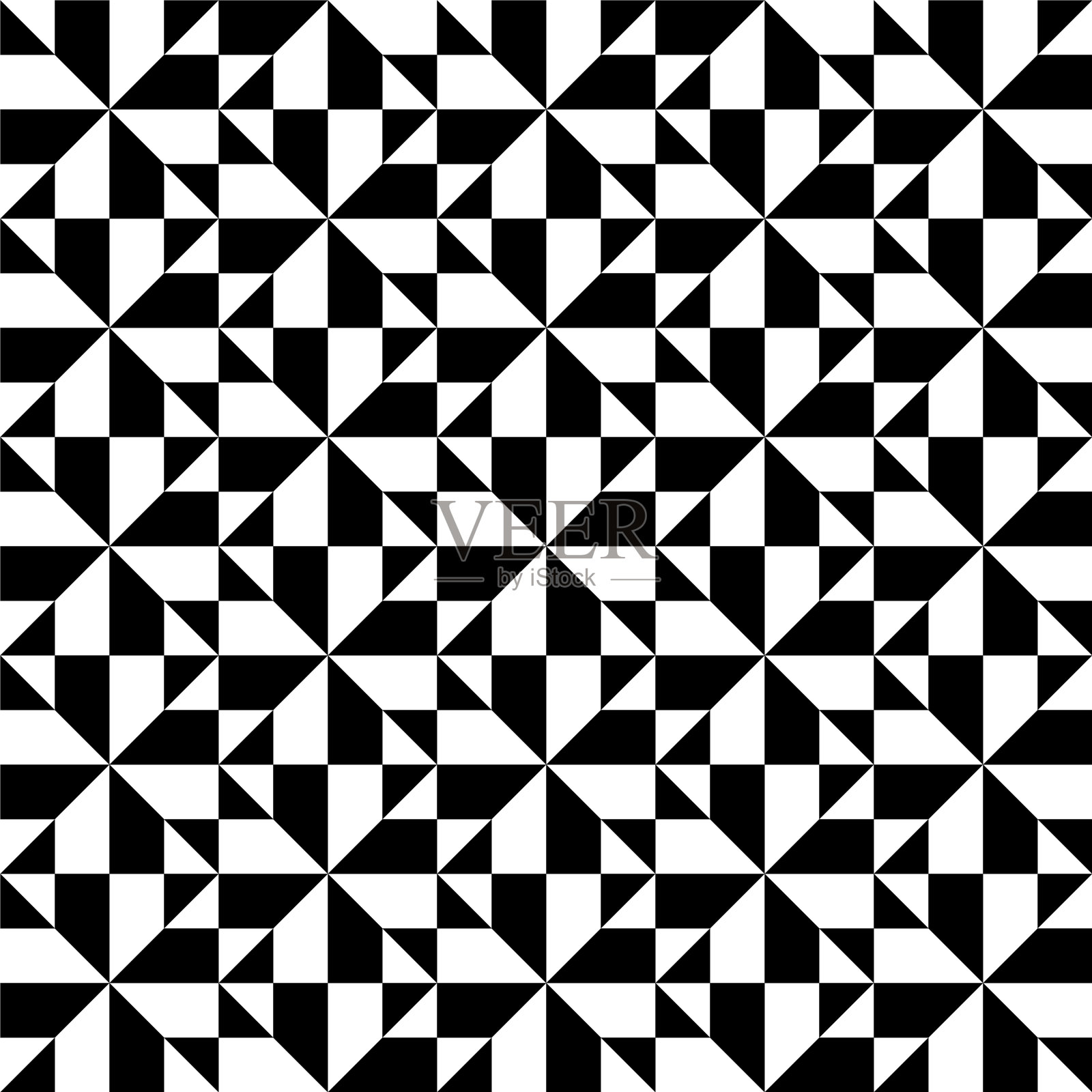 几何正方形无缝图案抽象插画图片素材
