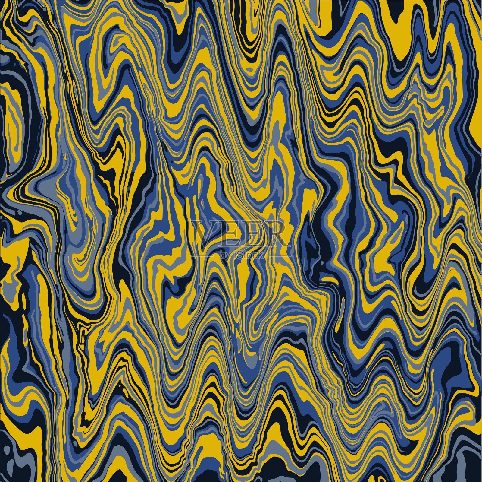 液体波迷幻质感抽象插画图片素材
