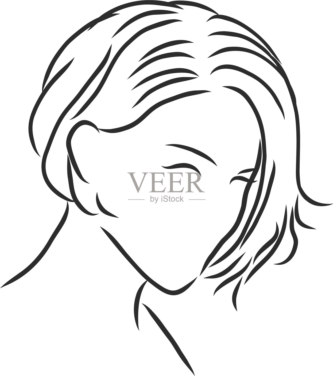 铅笔-素描人像-女性发型层次和质感 - 绘画插画教程_铅笔 - 虎课网