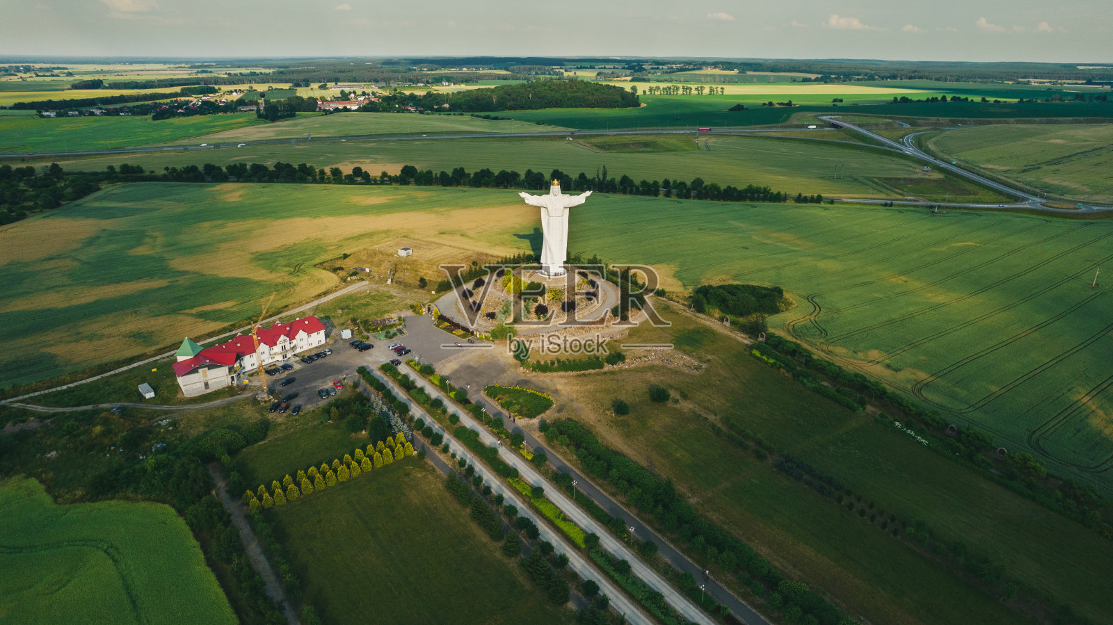 世界上最大的基督国王雕像位于波兰的Swiebodzin照片摄影图片