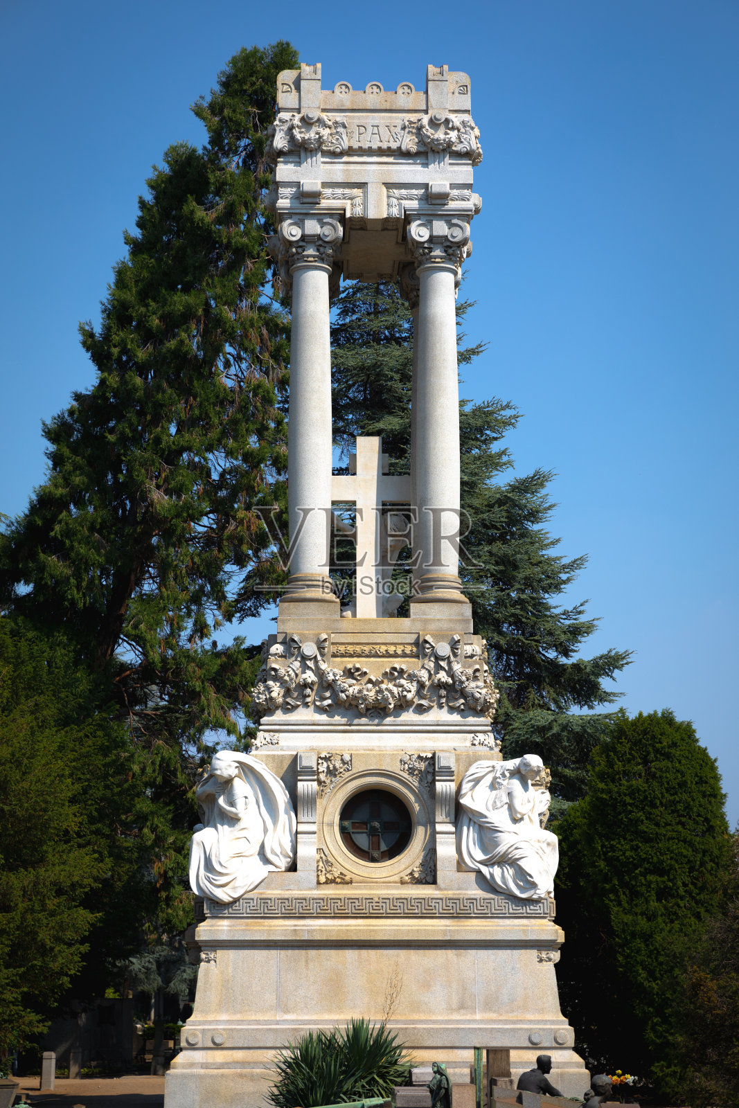 意大利米兰纪念碑公墓照片摄影图片