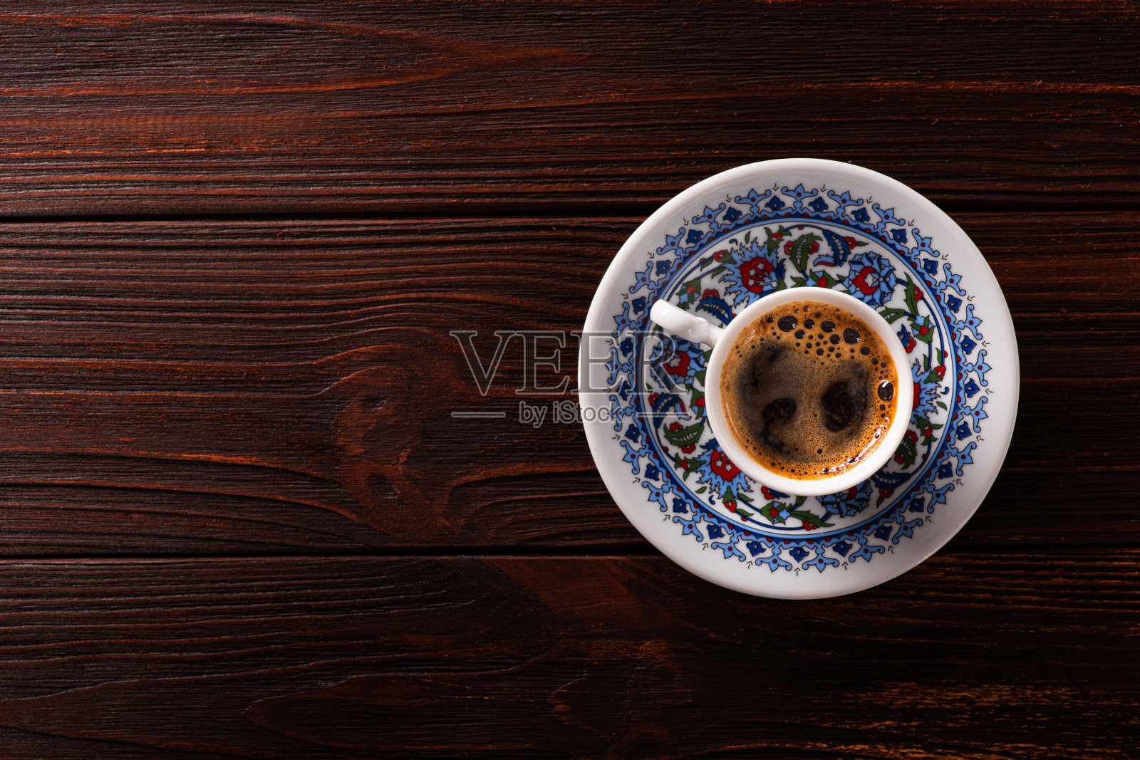 土耳其经典杯配热咖啡照片摄影图片