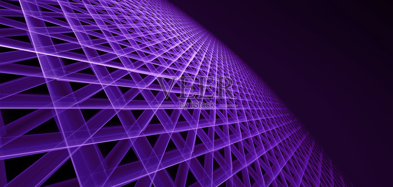 紫色抽象线条科技感科技线条插画图片素材