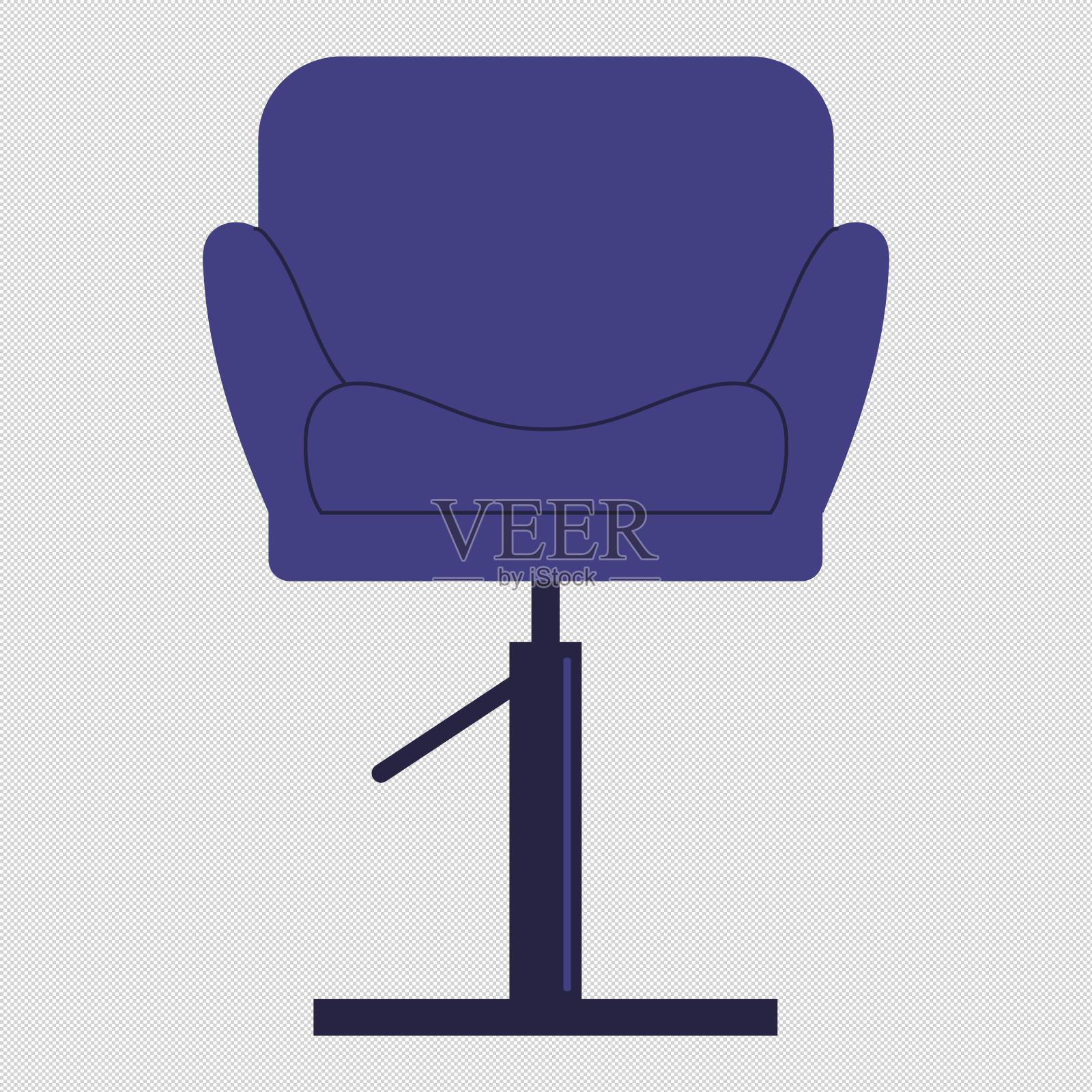 椅子理发椅躺椅设计元素图片