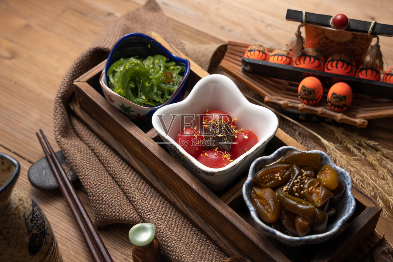 日本料理小菜照片摄影图片