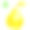 手绘水彩黄色梨叶。孤立在白色背景上的水果插图。素材图片