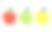 红色，绿色和黄色的苹果孤立在白色的背景。一组矢量图标在平面设计风格素材图片