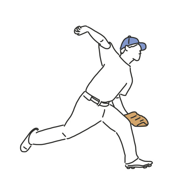 扔垒球的小孩简笔画图片