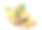 一碗熟菠萝。手绘水平水彩插图，孤立在白色的背景素材图片