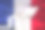 法国成长图表。白色3D箭头和股票图表成长在舞动的国家旗帜的背景下。素材图片
