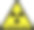 氡辐射黄色警告信号素材图片