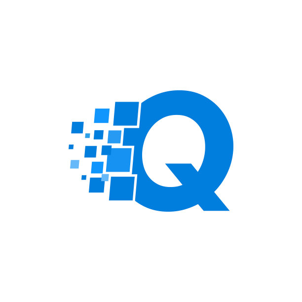 创意的标志字母q业务公司抽象统一标志信问标志初始字母q鸟蜂鸟大肠