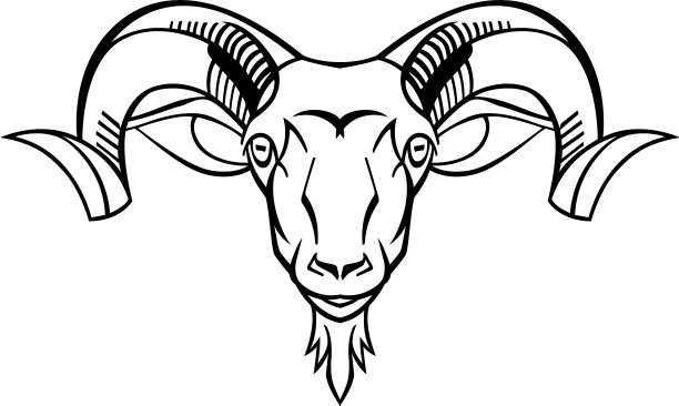 公羊头标志的服饰图片