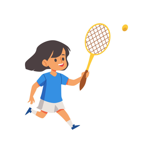 打网球的动漫女生图片