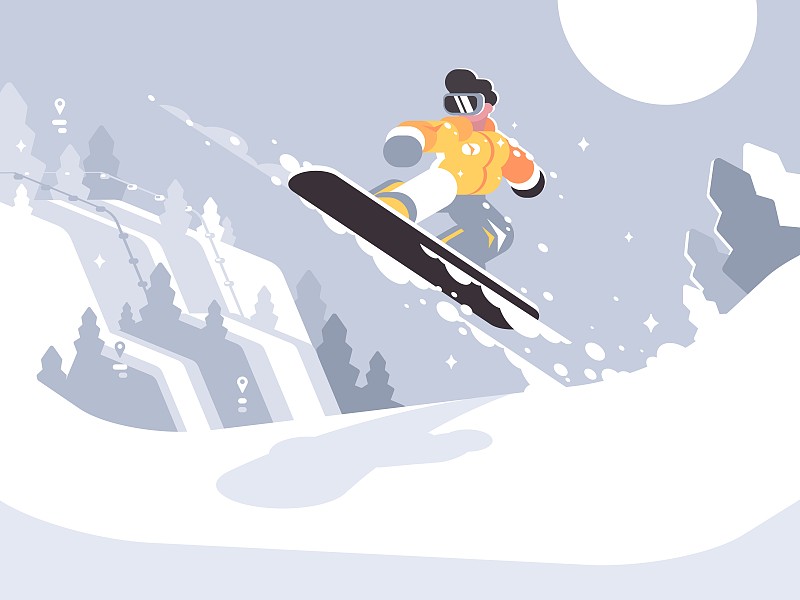 滑雪的人滑雪图片素材